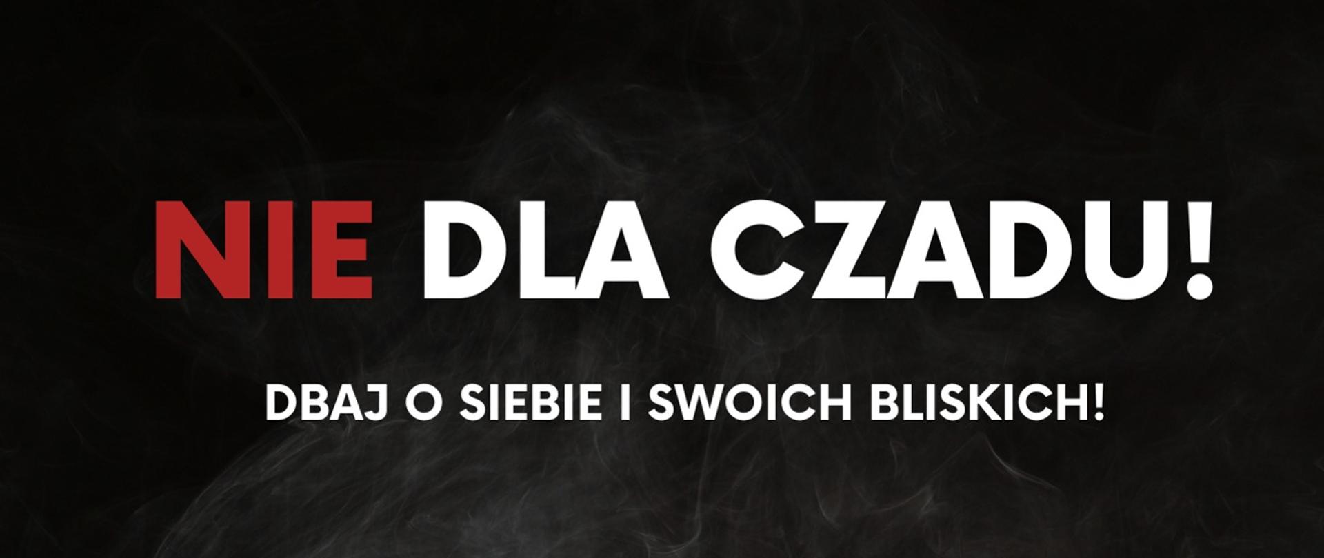 Plakat informujący o zagrożeniu zatrucia czadem