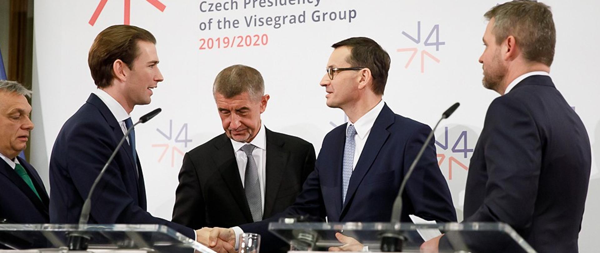 Spotkanie Grupy Wyszehradzkiej i Kanclerza republiki Austrii