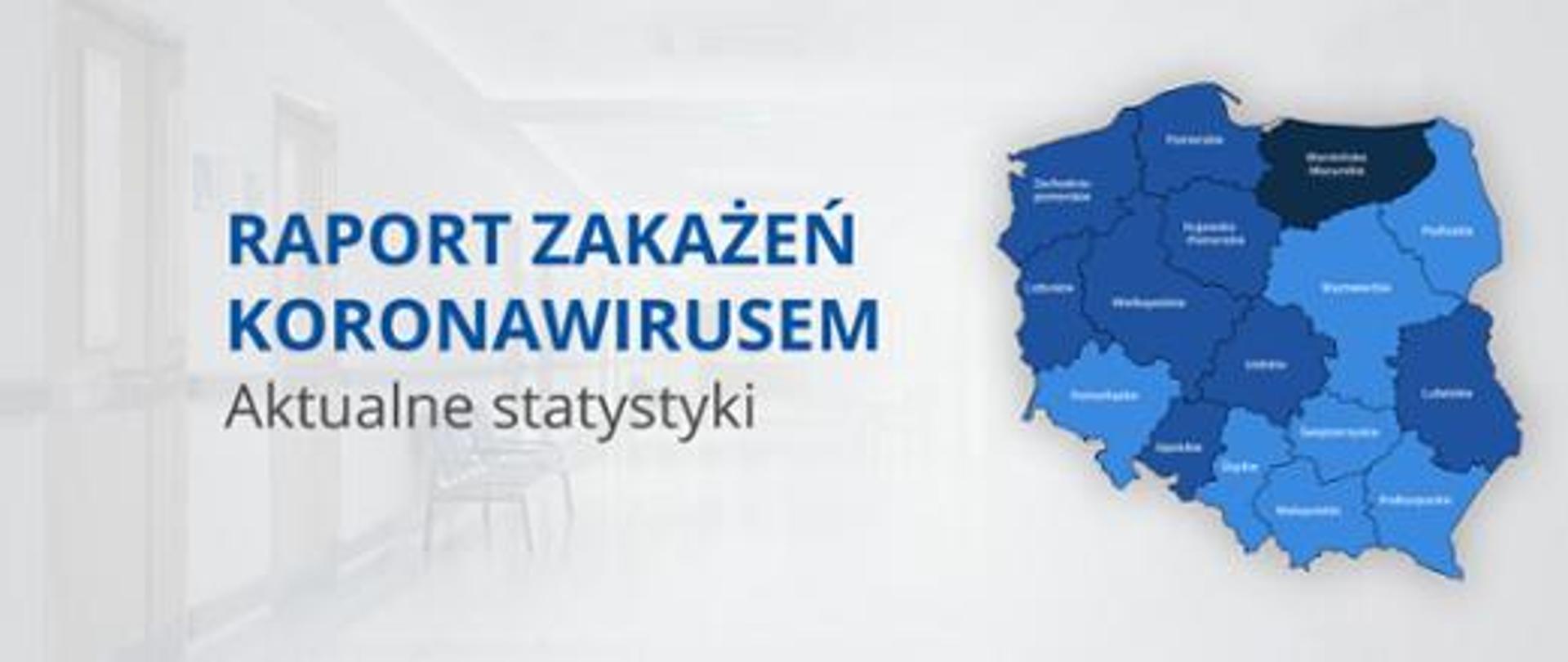 Mapa Polski z podziałem na województwa