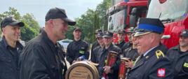 Pożegnanie strażaka odchodzącego na zaopatrzenie emerytalne (31.05.2024 r.)