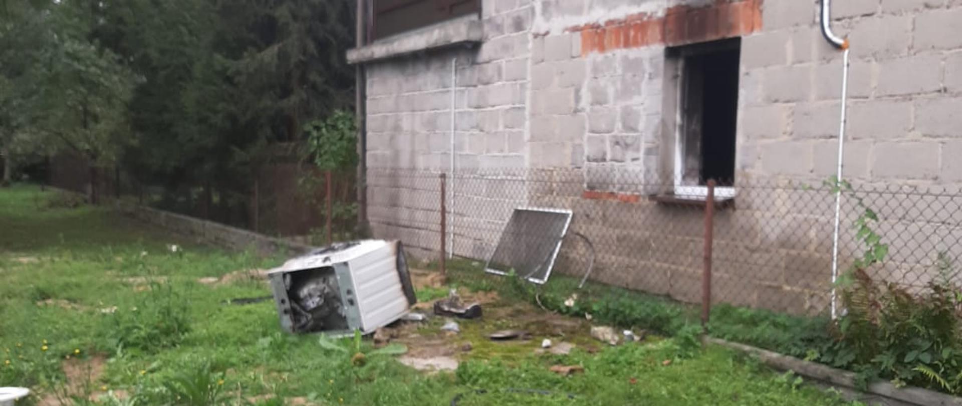 Pożar pralki w Zalipiu.