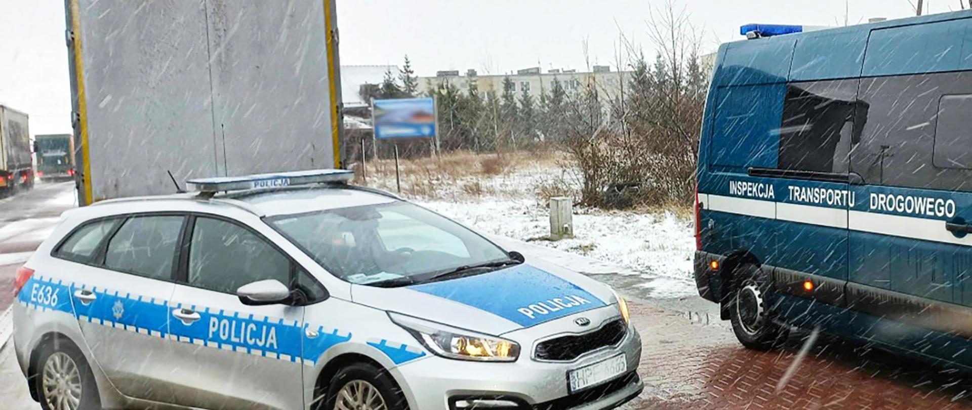 Kierowcę łotewskiej ciężarówki, który jechał po spożyciu alkoholu, lubuscy inspektorzy przekazali funkcjonariuszom Policji
