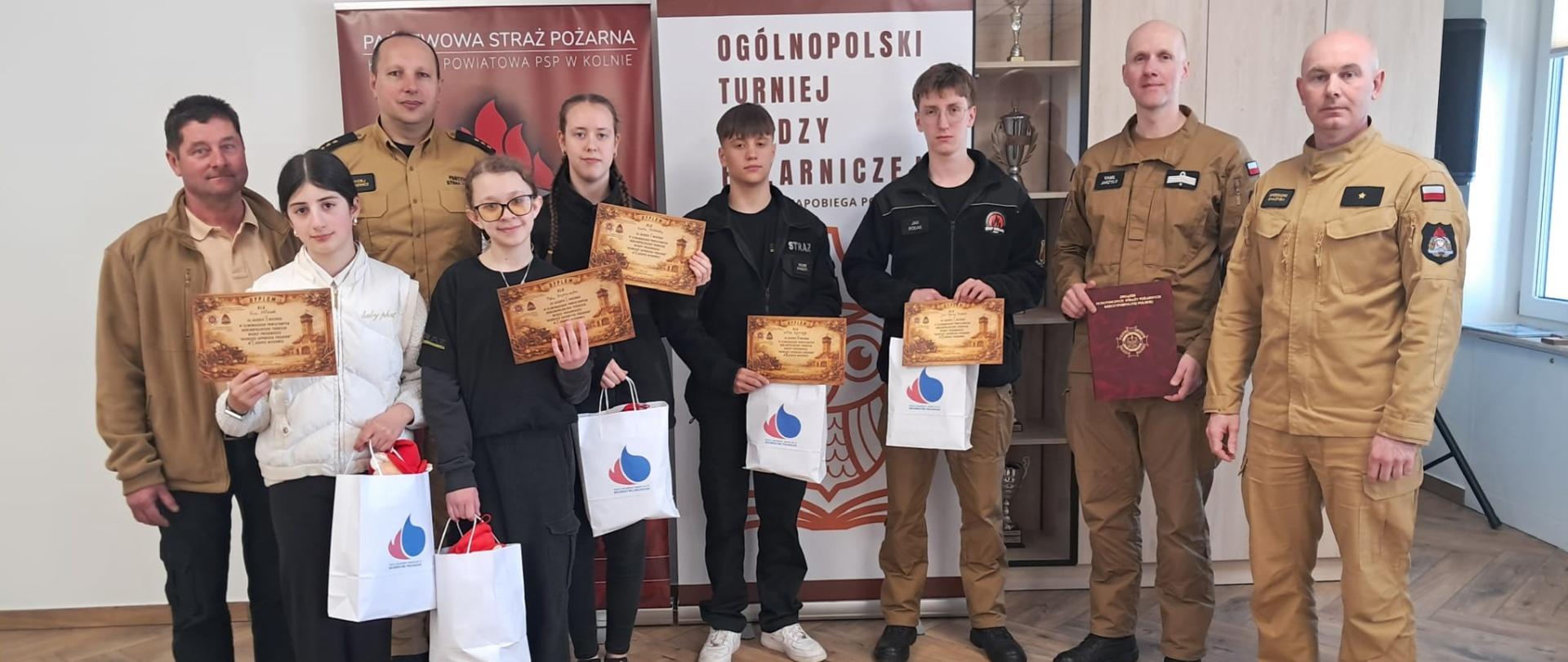 eliminacje powiatowe Ogólnopolskiego Turnieju Wiedzy Pożarniczej Młodzież Zapobiega Pożarom