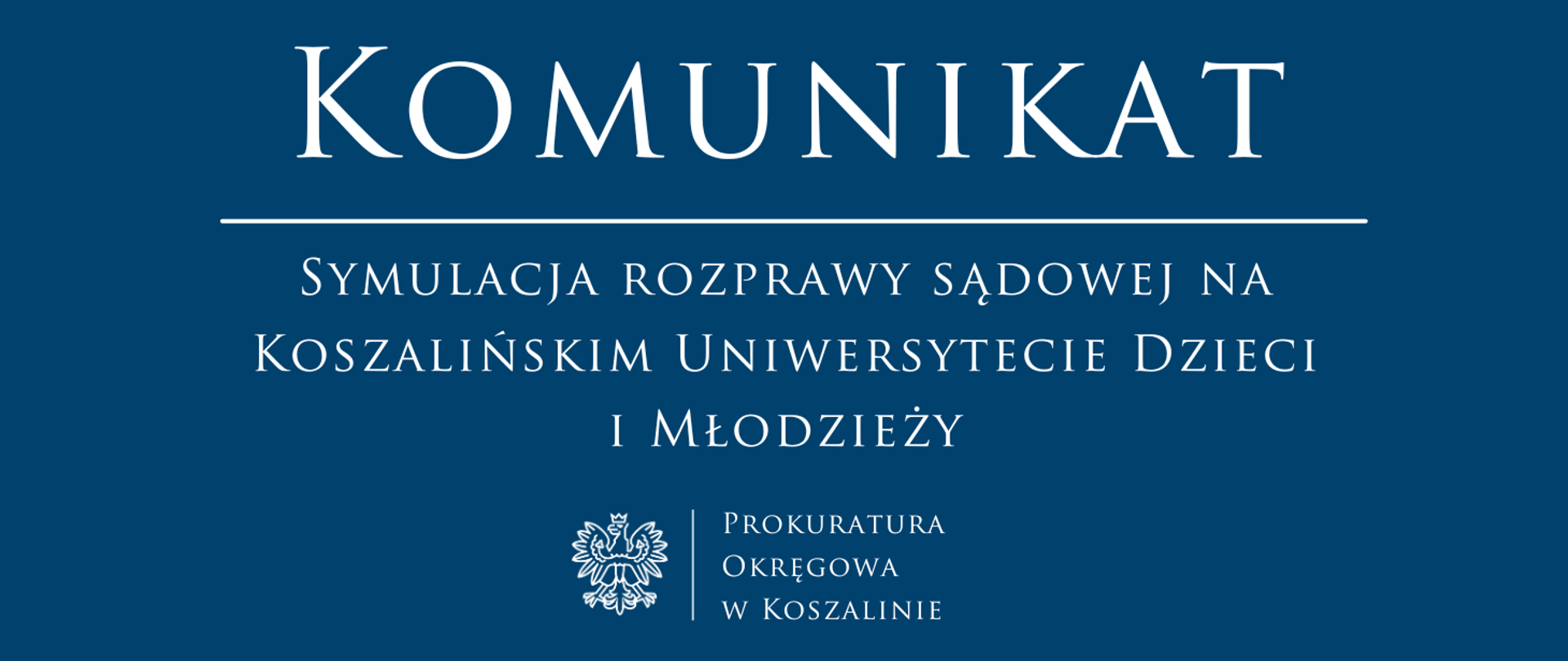 Symulacja rozprawy sądowej na Koszalińskim Uniwersytecie Dzieci i Młodzieży