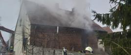 Pożar domu w Kawczu