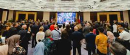 Guests listening to the speech of Ambassador Krzysztof Dobrowolski