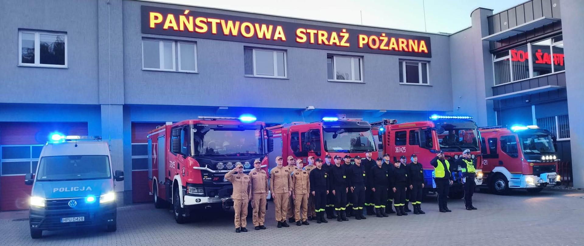Wielkopolscy strażacy oddali hołd kolegom z Podkarpacia