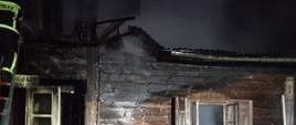 Pożar drewnianego domu w Radziszewo Króle gm. Ciechanowiec