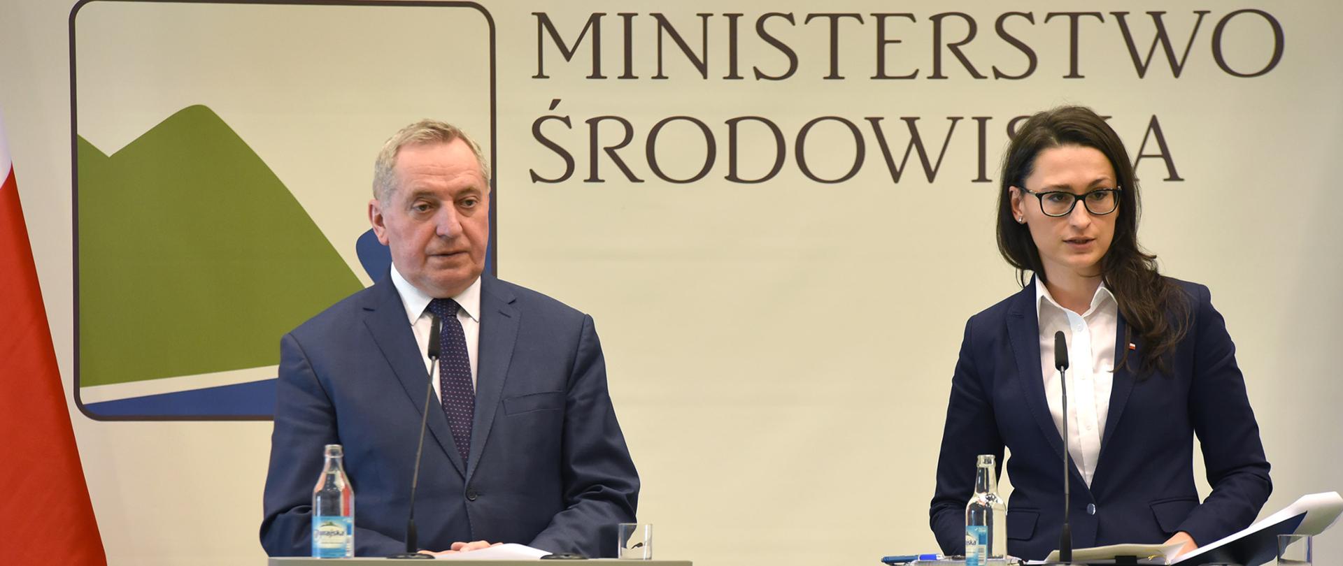 Minister Henryk Kowalczyk and Vice-Minister Małgorzata Golińska