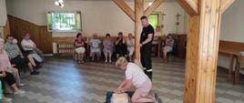 Szkolenie z zakresu pierwszej pomocy przedmedycznej dla Podopiecznych Klubu „Senior+” w Obornikach.