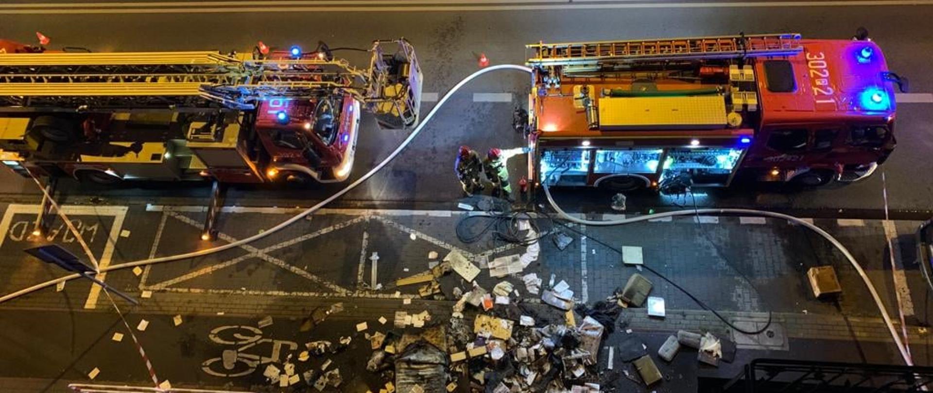 Pożar mieszkania w kamienicy