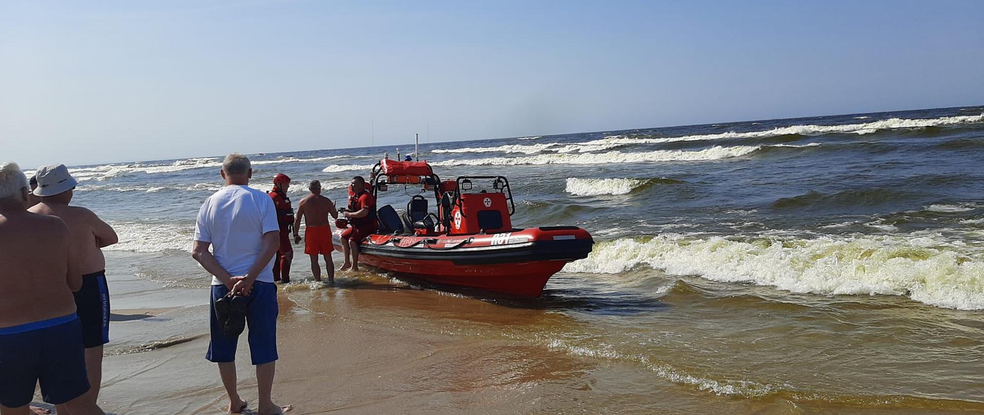Łódź strażacka zwodowana na Morzu Bałtyckim