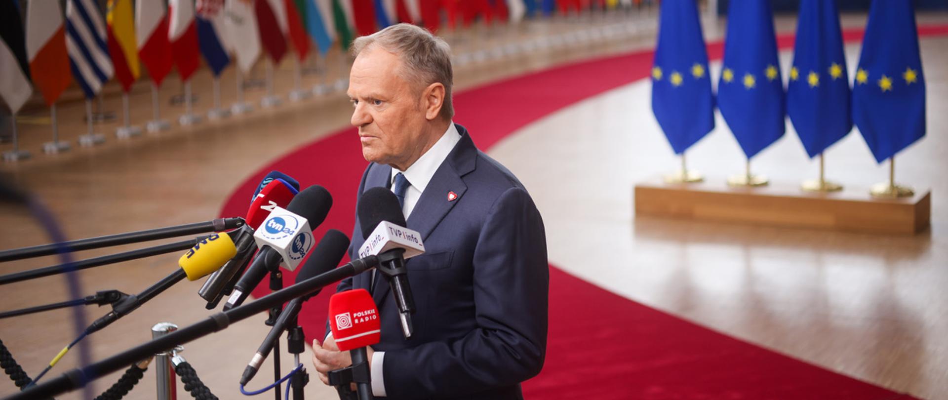 Prime Minister Tusk in Brussels.