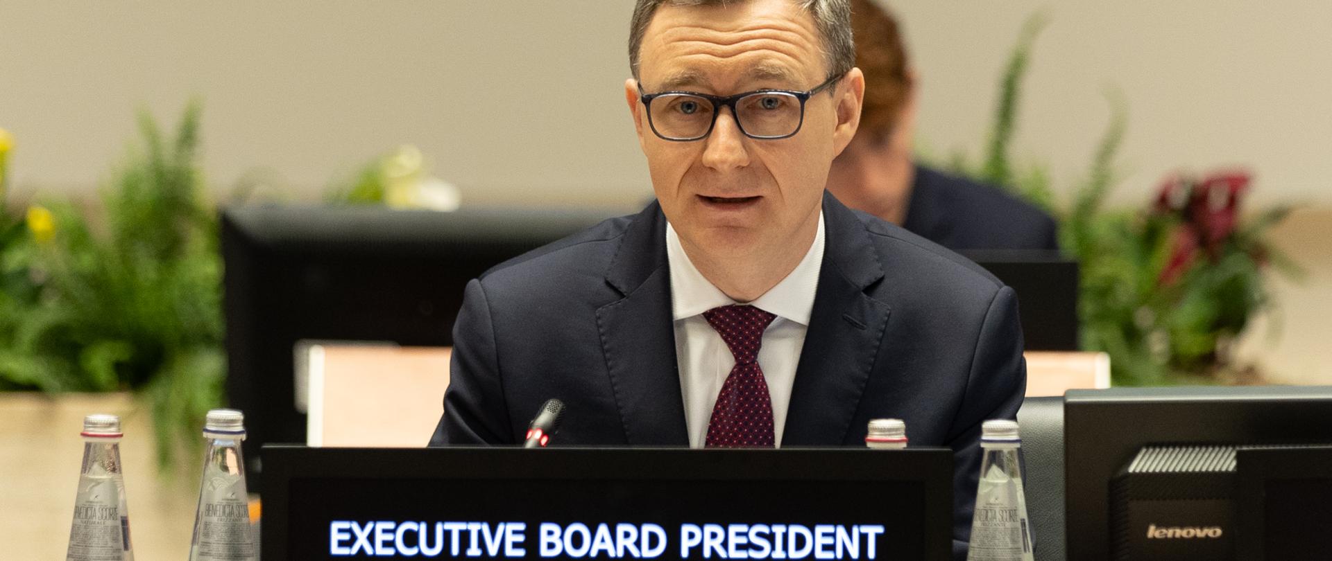 Ambassador Artur Pollok elected President of WFP Executive Board