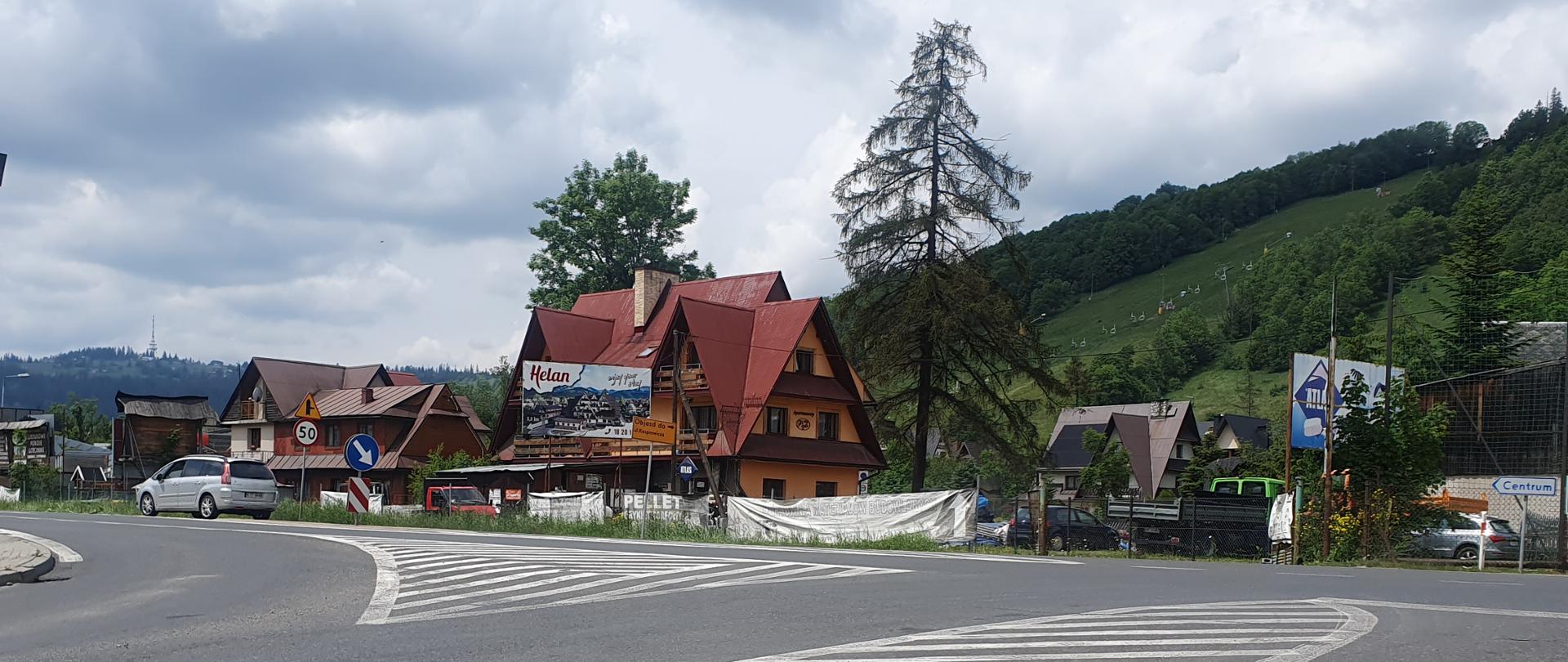 Skrzyżowanie DK7 z ul. Harendy w Zakopanem