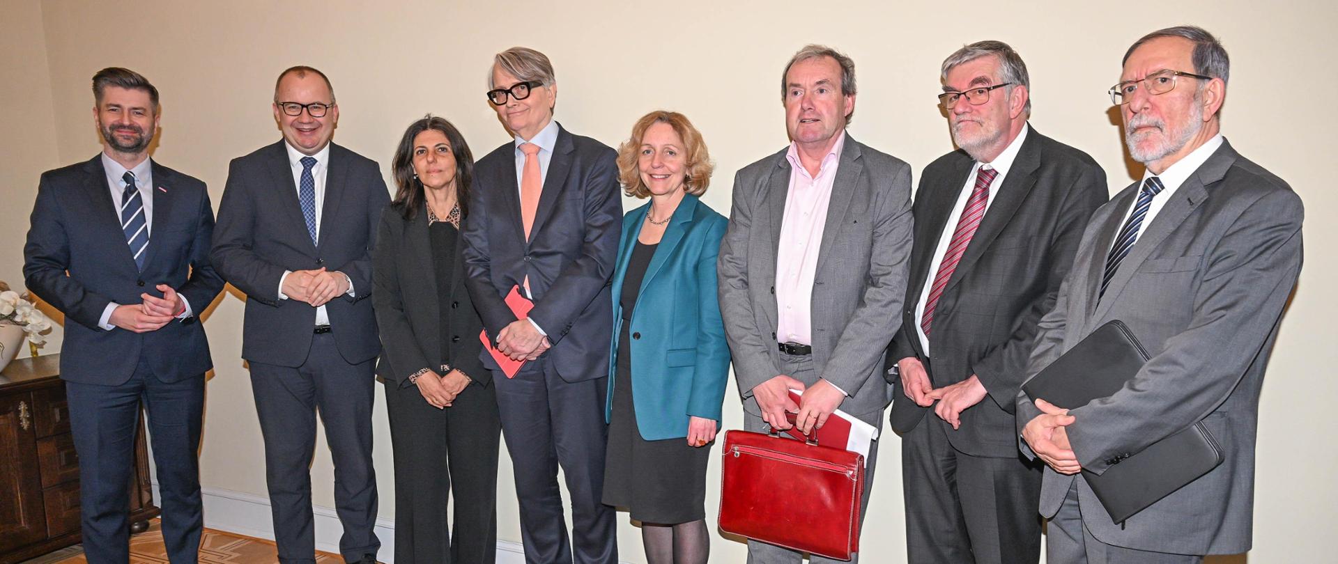 Spotkanie kierownictwa Ministerstwa Sprawiedliwości z delegacją Europejskiej Komisji na Rzecz Demokracji 