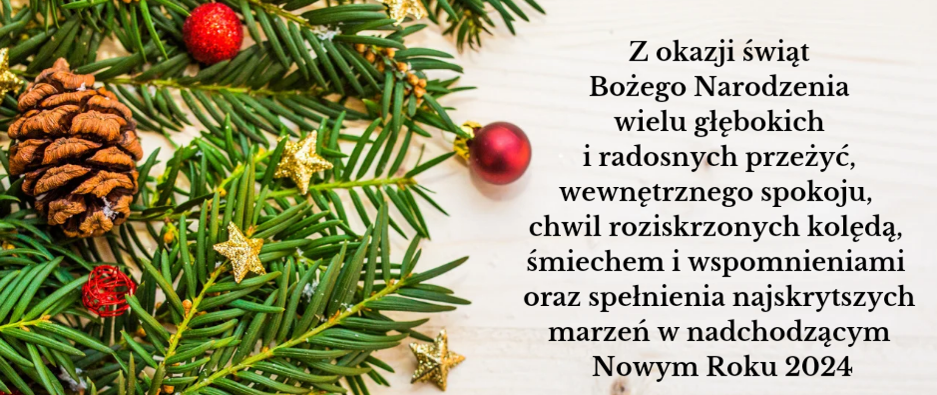Życzenia świąteczno-noworoczne Komendanta Powiatowego w Chełmnie