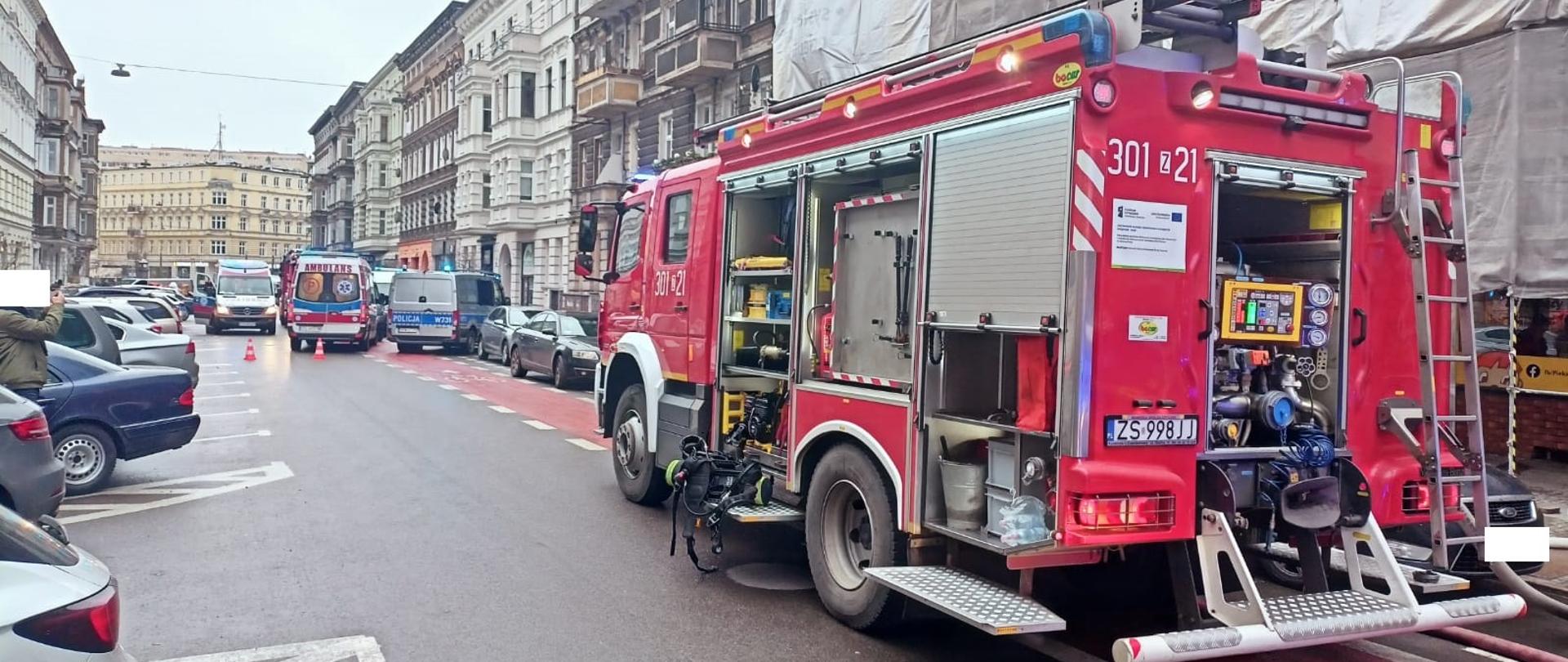 Pożar mieszkania przy ul. Rayskiego
