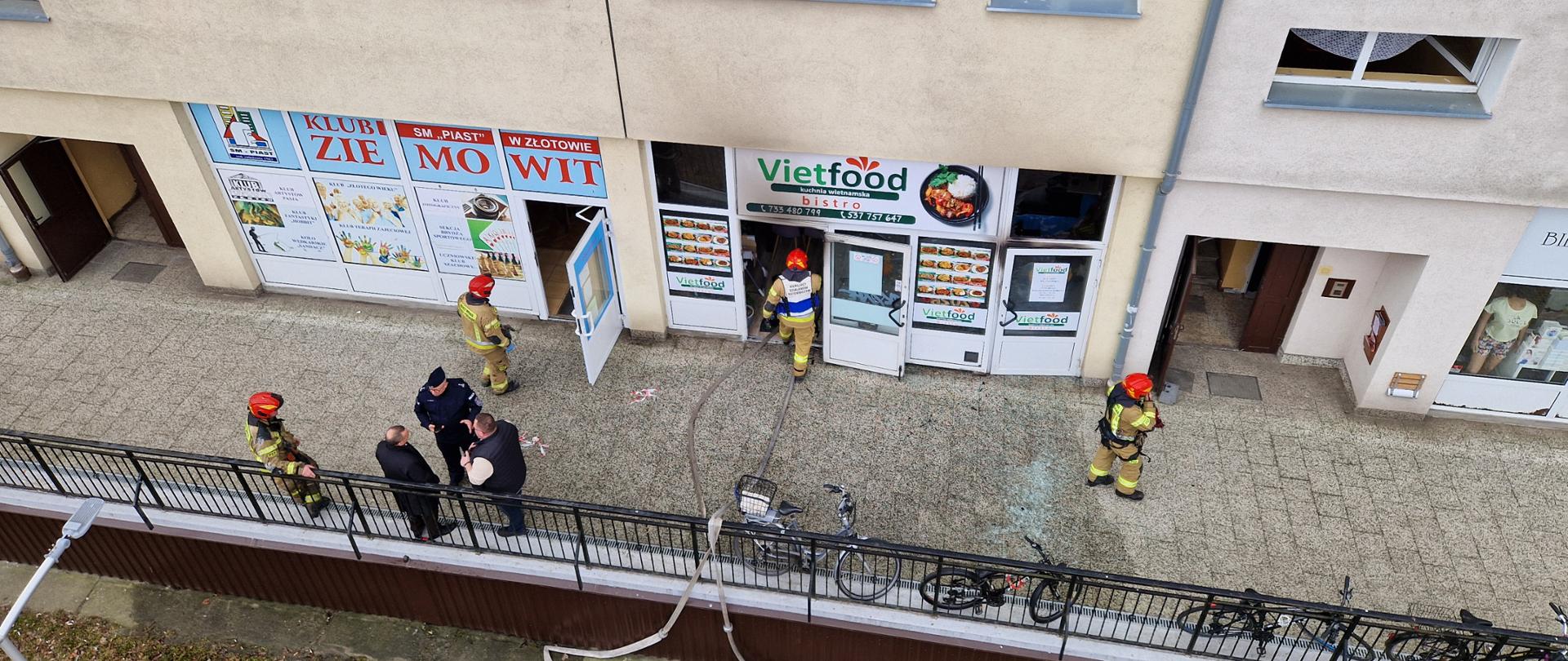 pożar lokalu gastronomicznego 