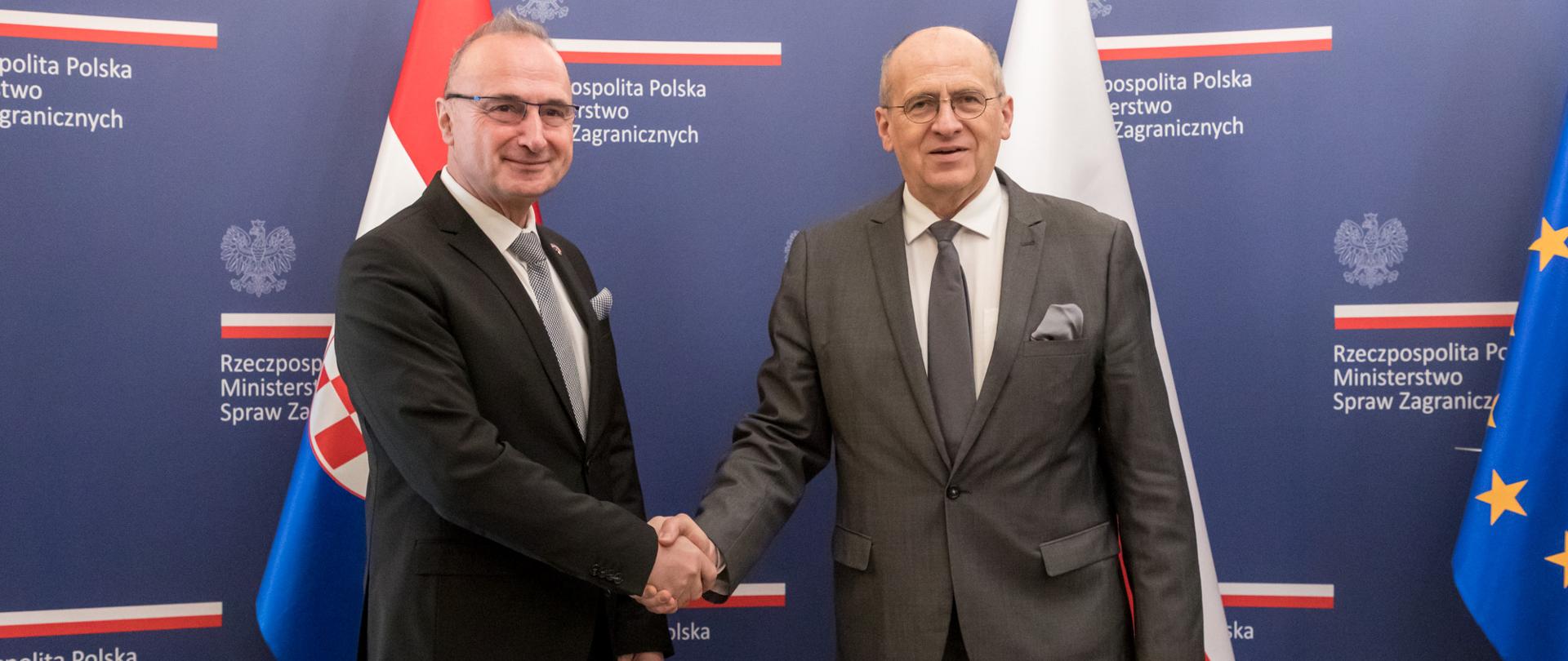 Minister Zbigniew Rau meets Croatian Foreign Minister Gordan Grlić Radman