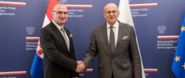 Minister Zbigniew Rau meets Croatian Foreign Minister Gordan Grlić Radman