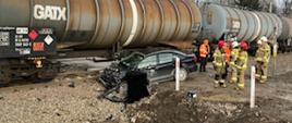 Wypadek na niestrzeżonym przejeździe kolejowym w powiecie wysokomazowieckim