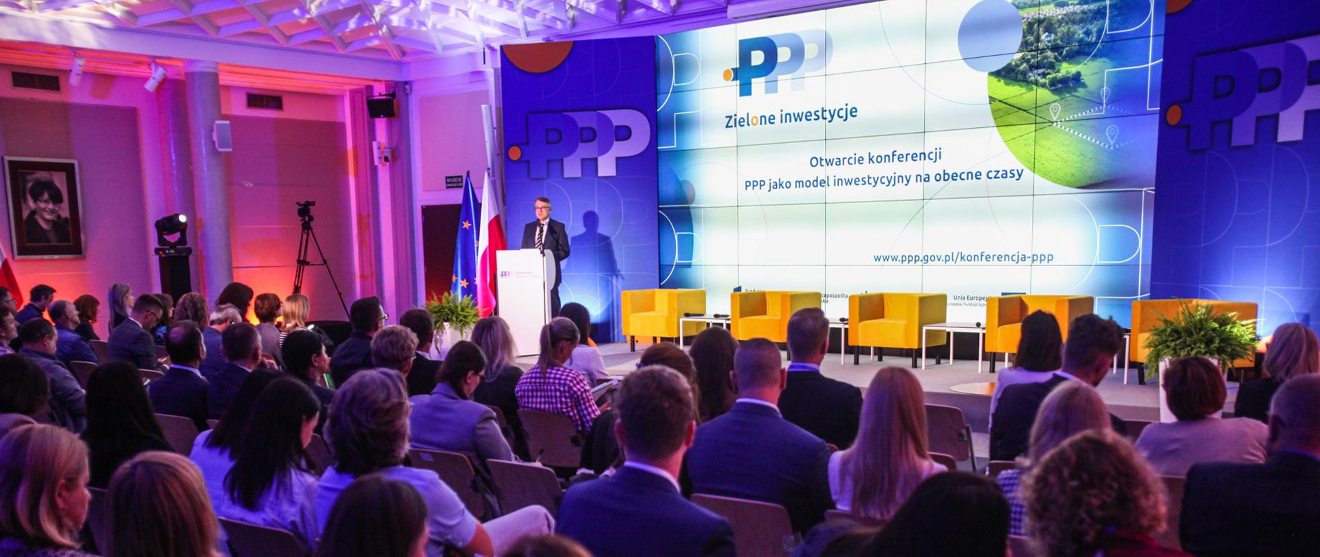 widok sali z otwarcia konferencji PPP jako model inwestycyjny na obecne czasy