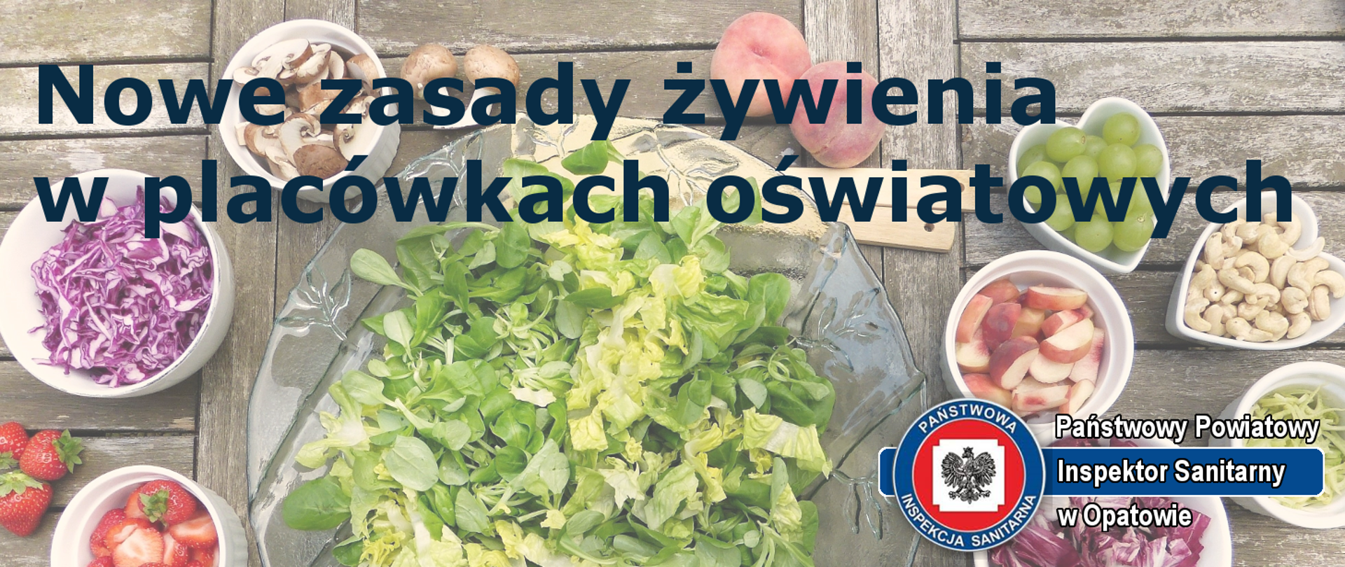 grafika - sałata, rukola, owoce, orzechy