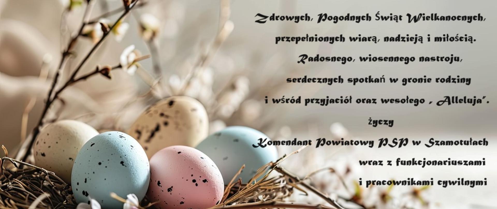 Na tle pisanek życzenia