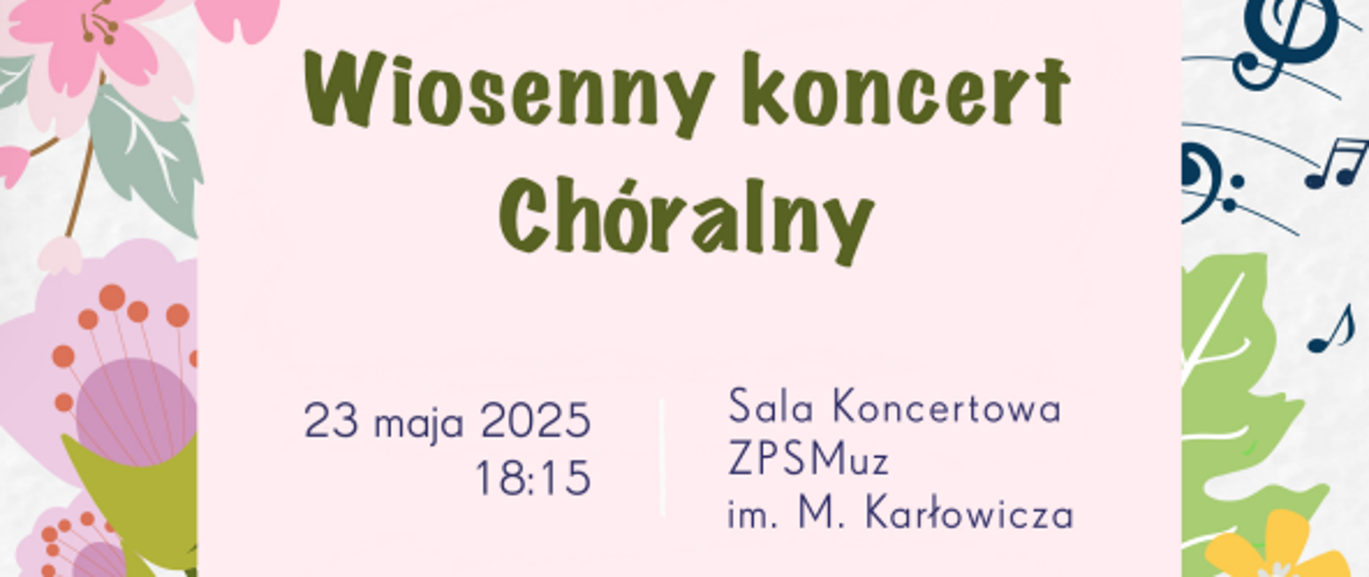 wiosenny koncert chóralny 