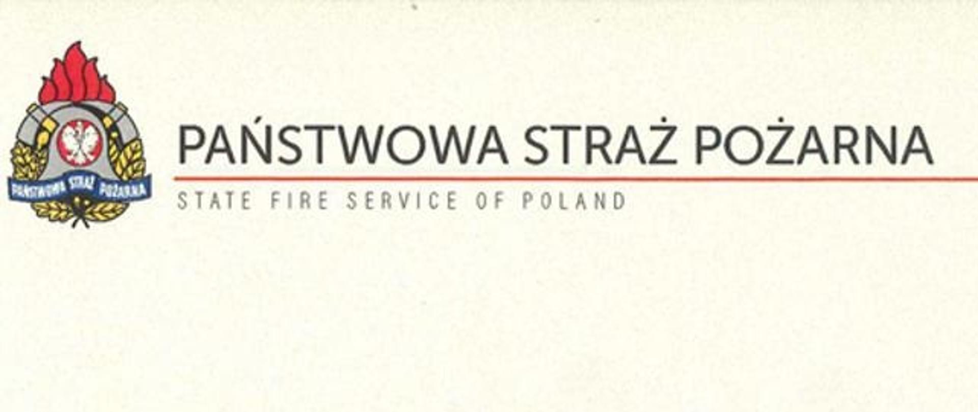 Logo PSP
State Fire Service of Poland