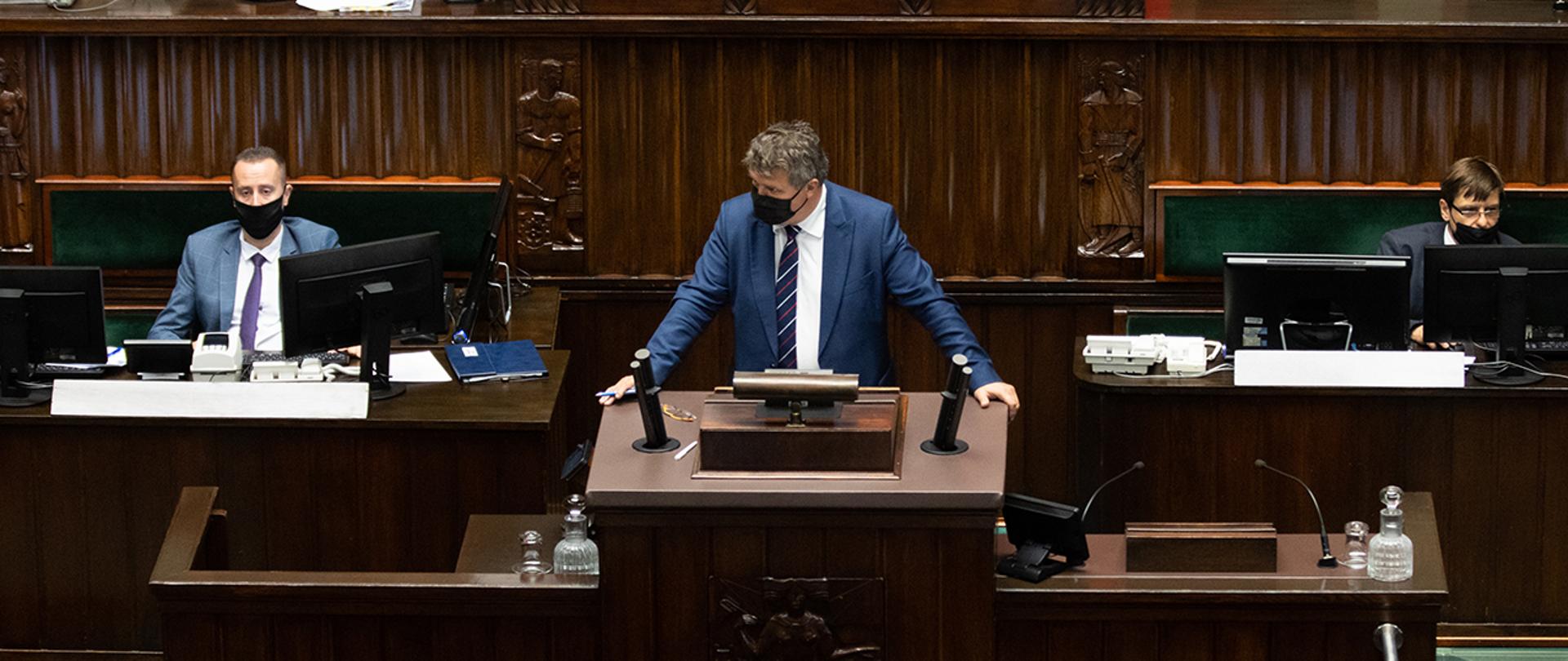 Wiceminister Maciej Wąsik w Sejmie