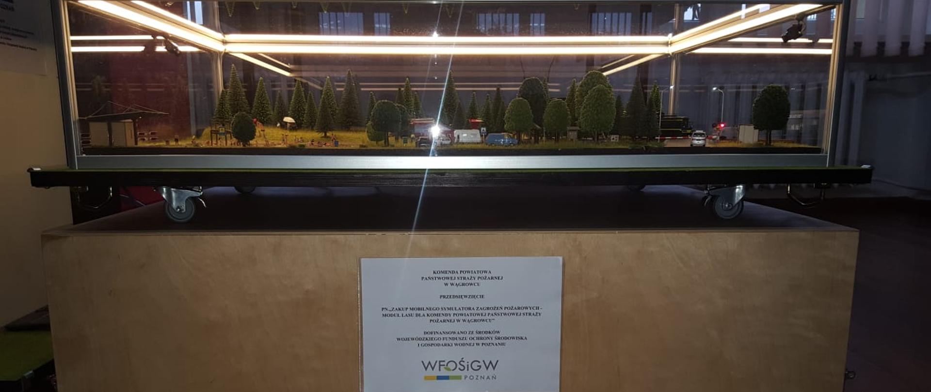 widok modułu woda las wraz z informacją o dofinansowaniu z WFOŚIGW