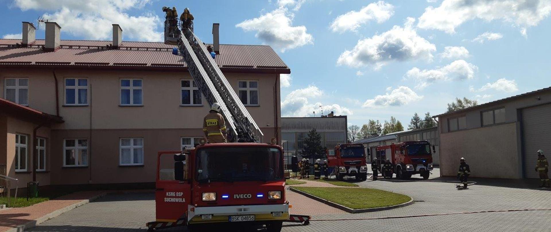Powiatowe ćwiczenia ratownicze na terenie ZSCKR Janów