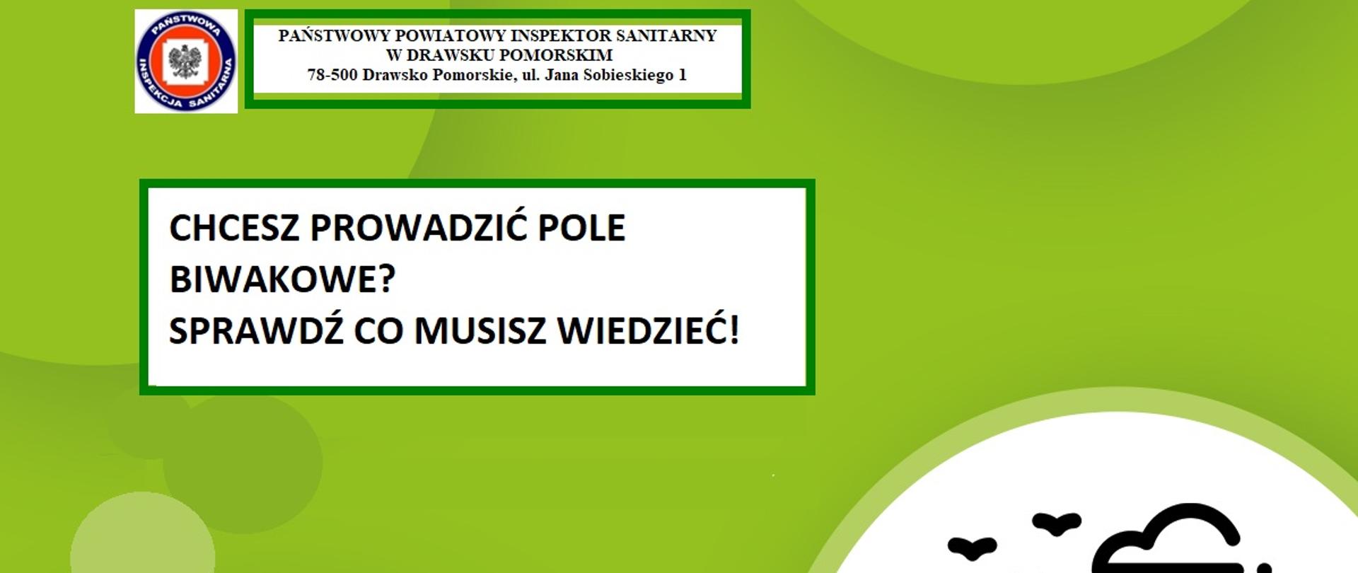Napis Chcesz prowadzić pola biwakowe? Sprawdź co musisz wiedzieć! 