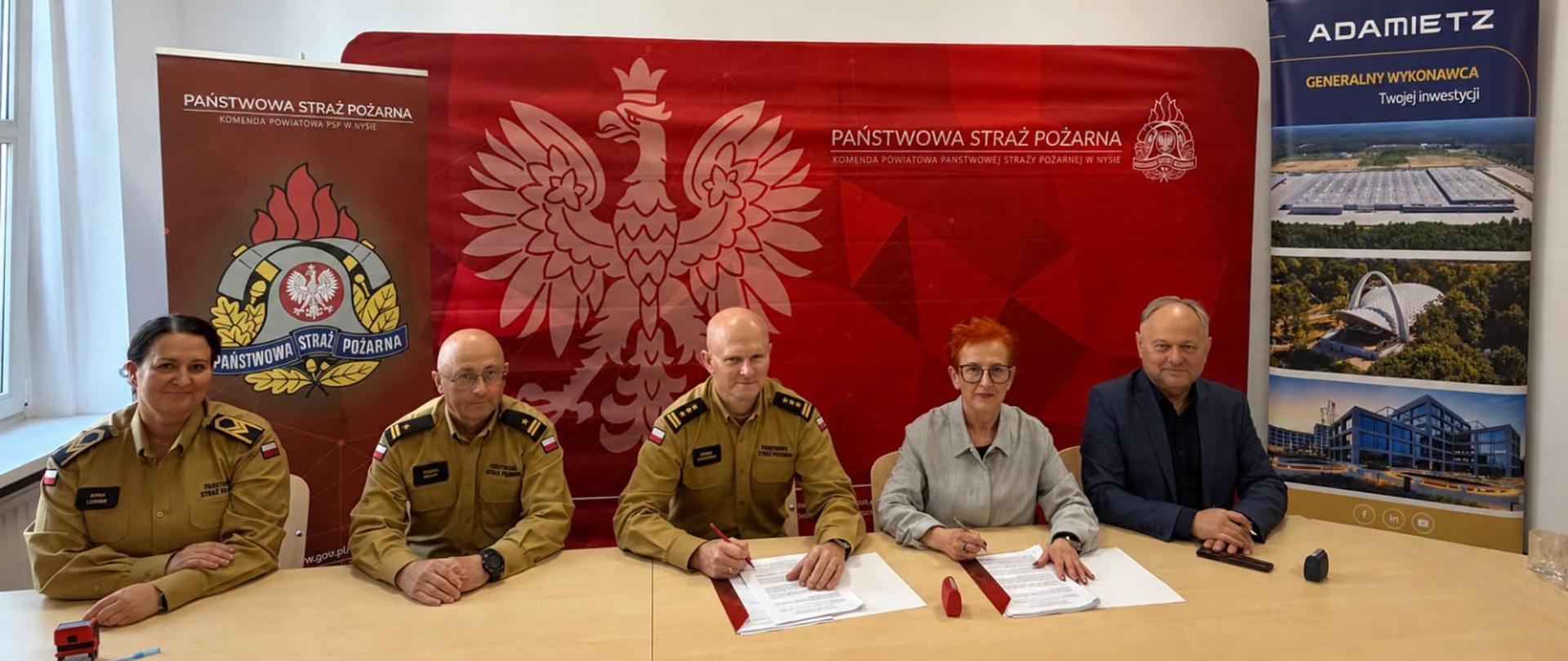 Umowa na budowę nowej Komendy Powiatowej Państwowej Straży Pożarnej w Nysie podpisana