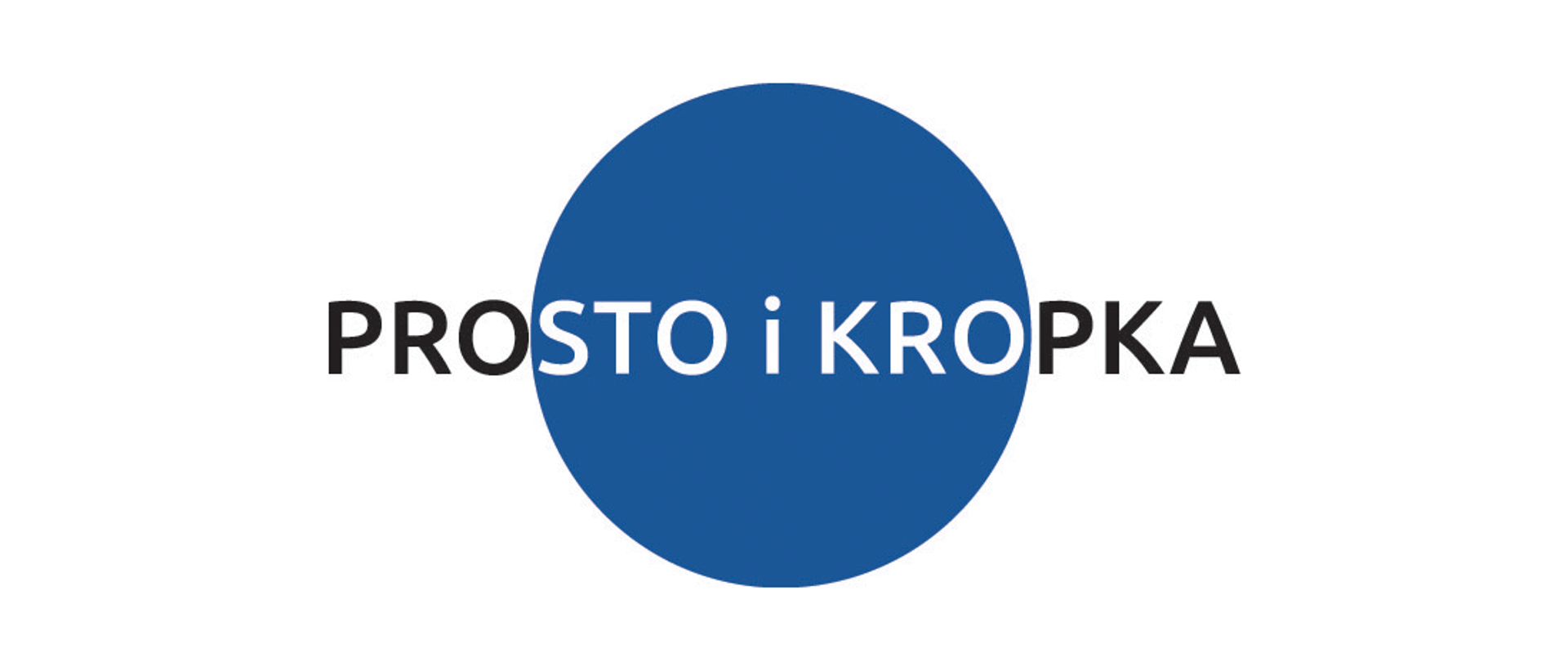 Napis: Logotyp Prosto i Kropka