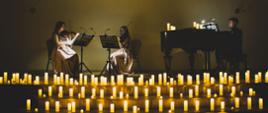 Candlelight Trio w składzie Julia Zarzecka – skrzypce, Wiktoria Ciemierkiewicz – altówka, oraz Artur Chrobak – fortepian; 21 lutego 2025 r.