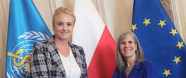 min. Katarzyna Sójka z dr Palomą Cuchi, ustępującą dyrektor WHO w Polsce