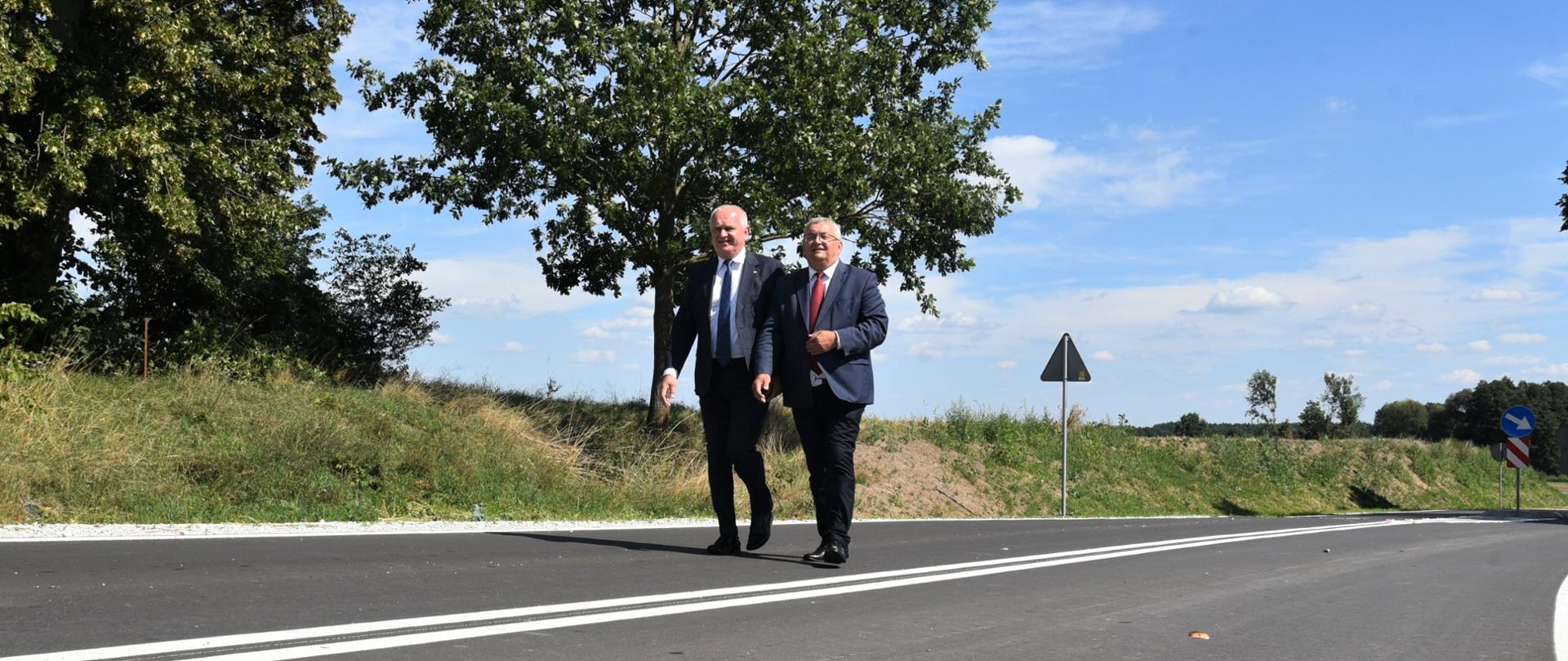 Otwarcie drogi Koźminek-Kręcko, Wojewoda Lubuski z Ministrem Infrastruktury