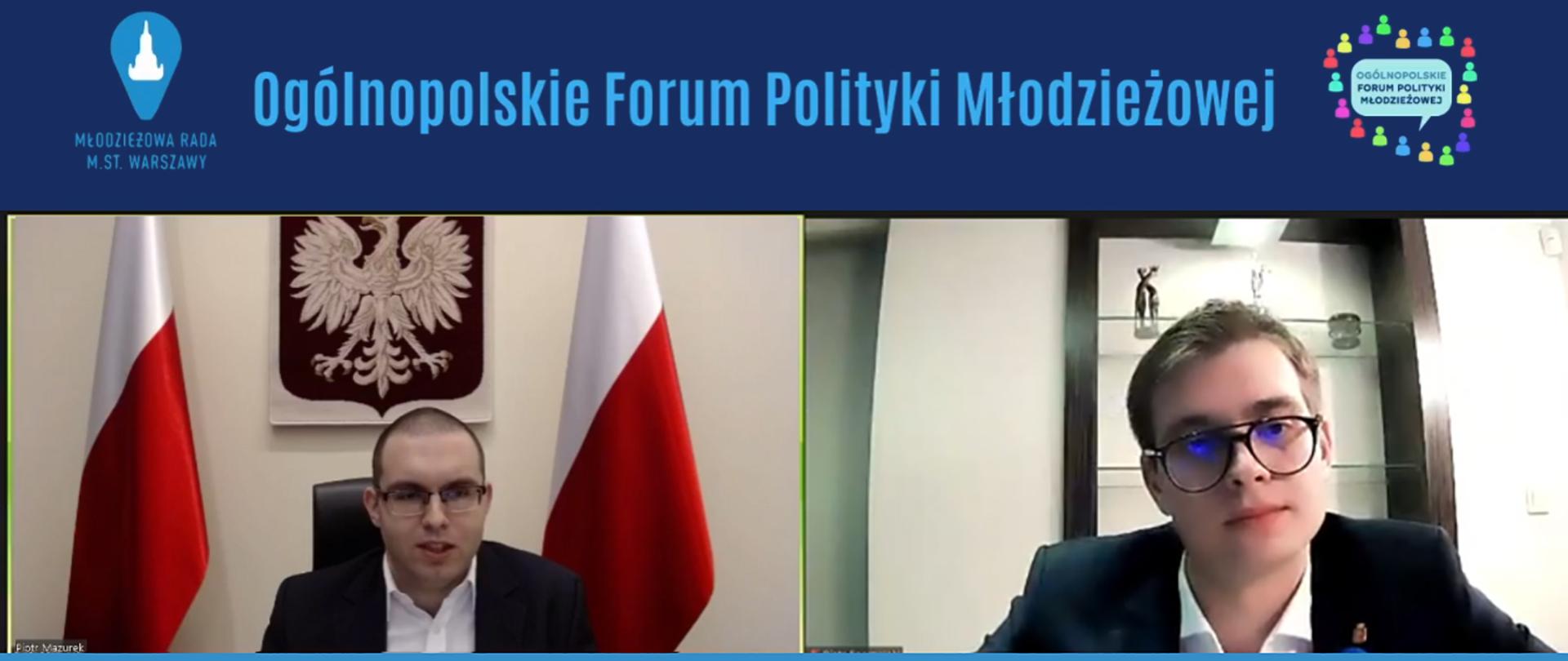 Piotr Mazurek na Ogólnopolskim Forum Polityki Młodzieżowej