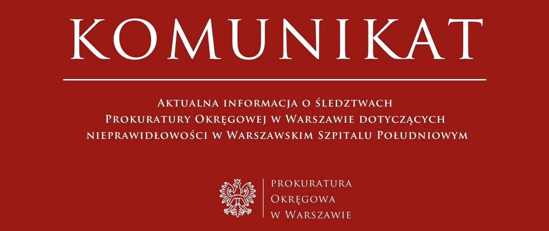 Komunikaty - Szpital pOŁUDNIOWY 