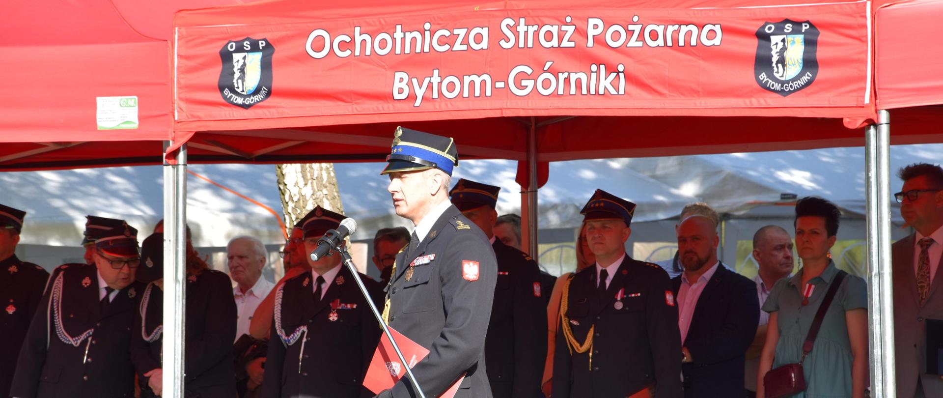 Przemówienie Zastępcy Śląskiego Komendanta Wojewódzkiego PSP