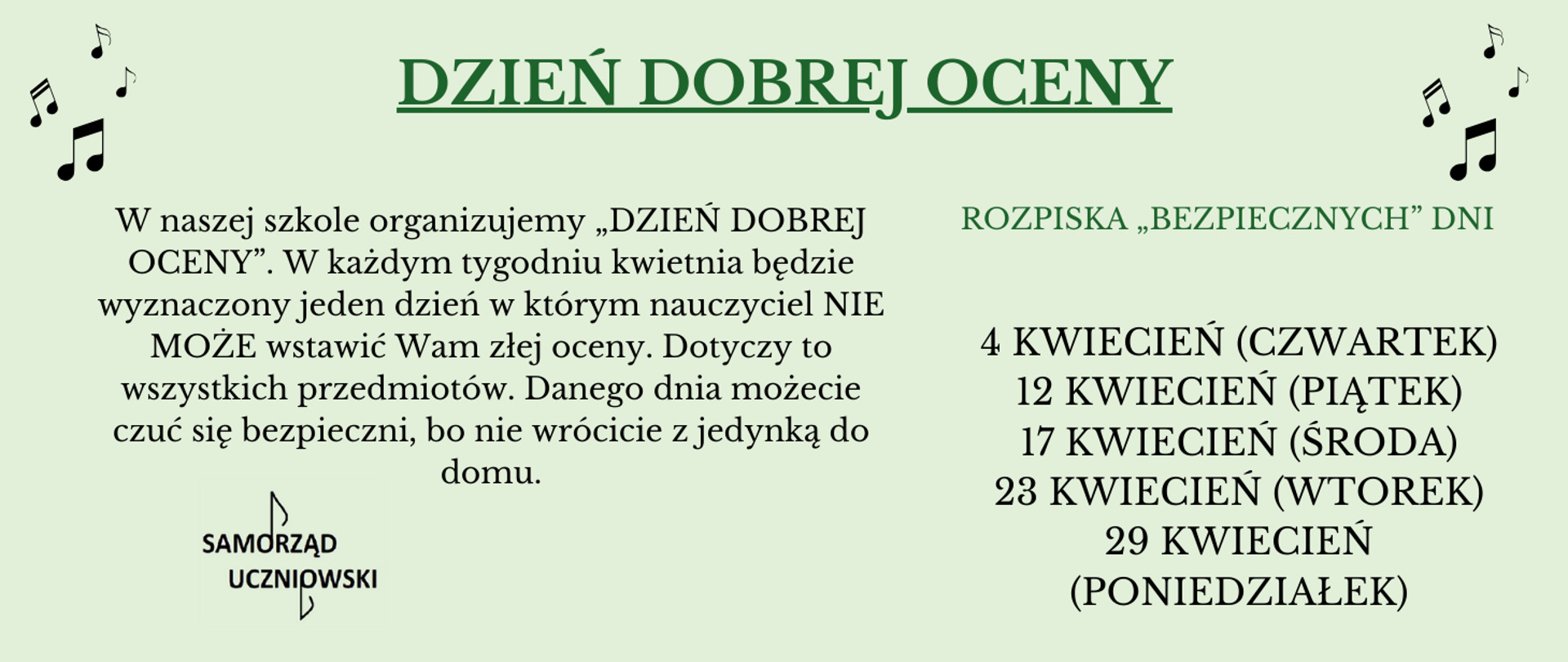 DZIEŃ DOBREJ OCENY 