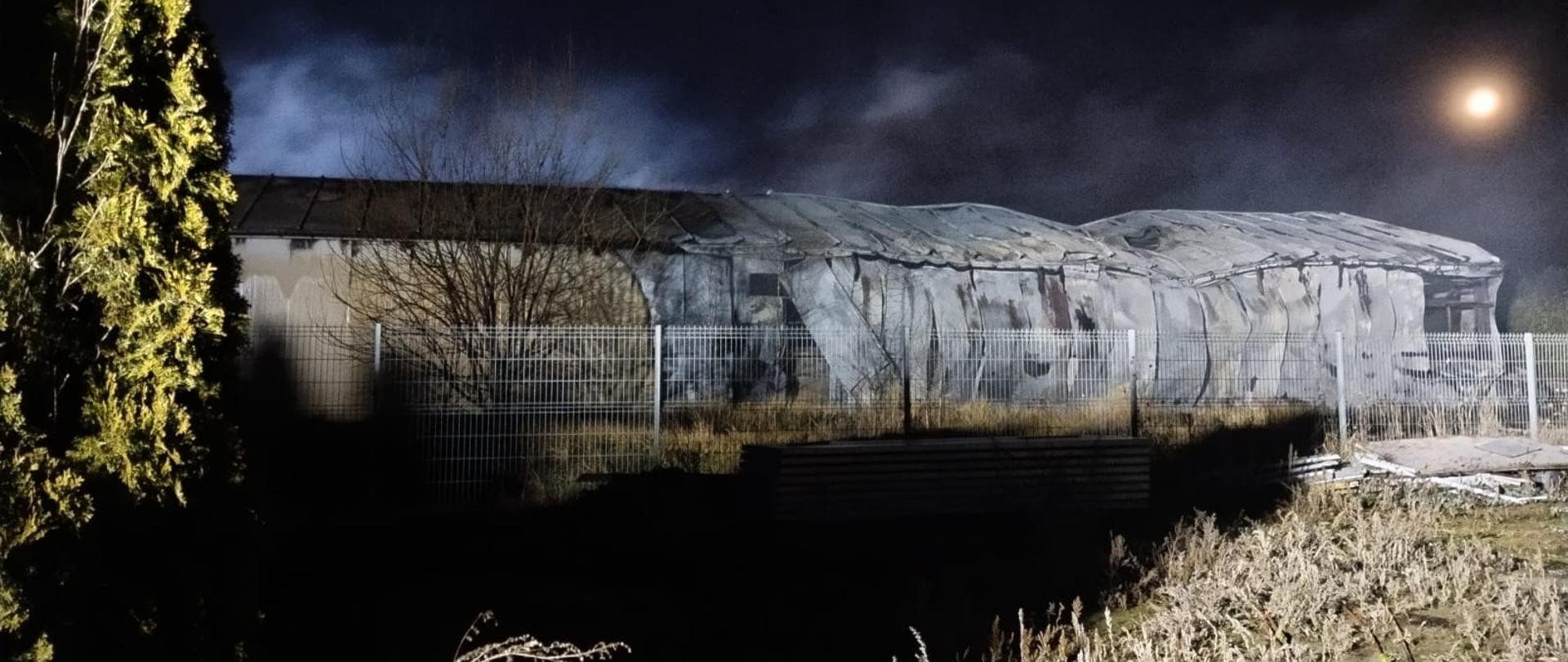 Pożar lakierni w Stęszewie