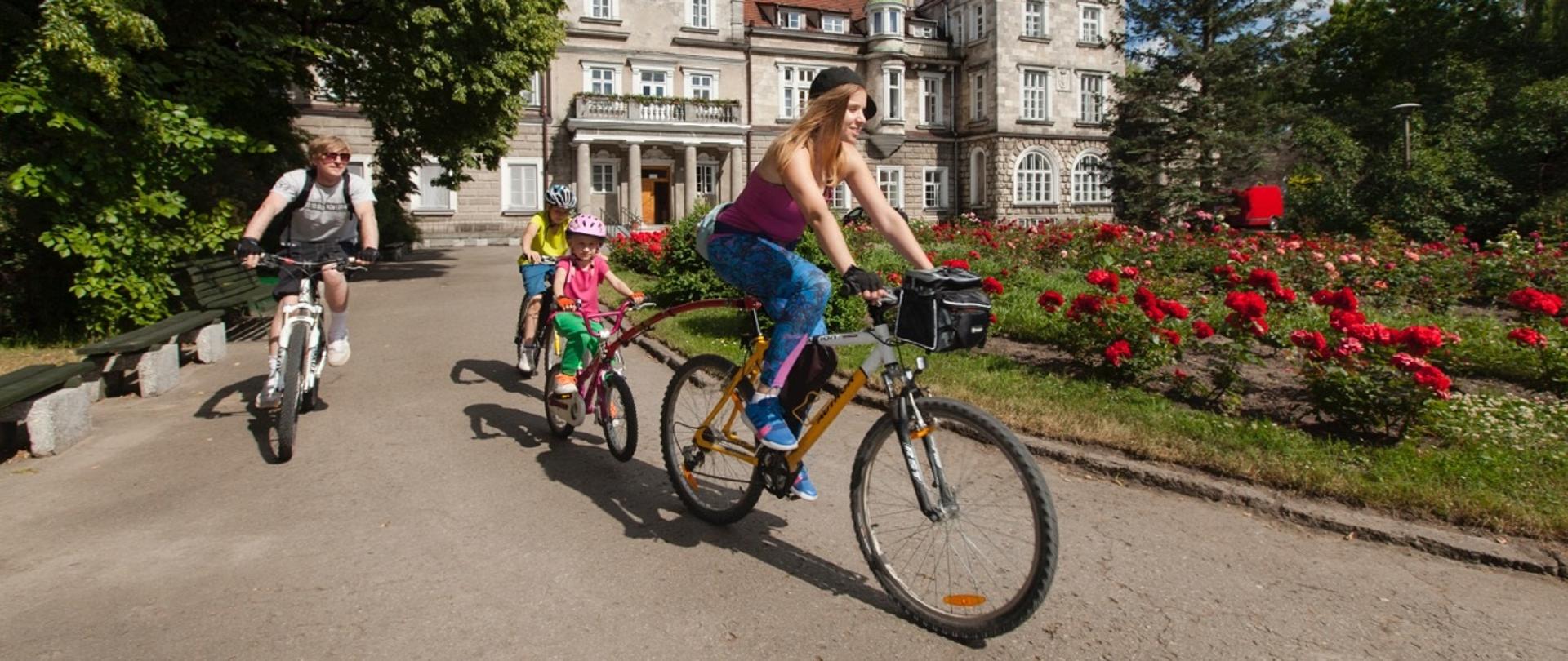 rowerzyści na szlaku Green Velo