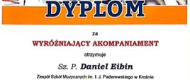 Dyplom Daniela Eibina