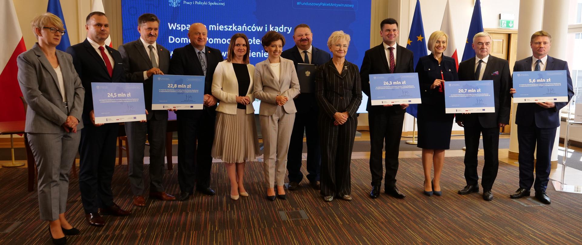 podpisanie umów na dofinansowanie DPSów w związku z Pandemią