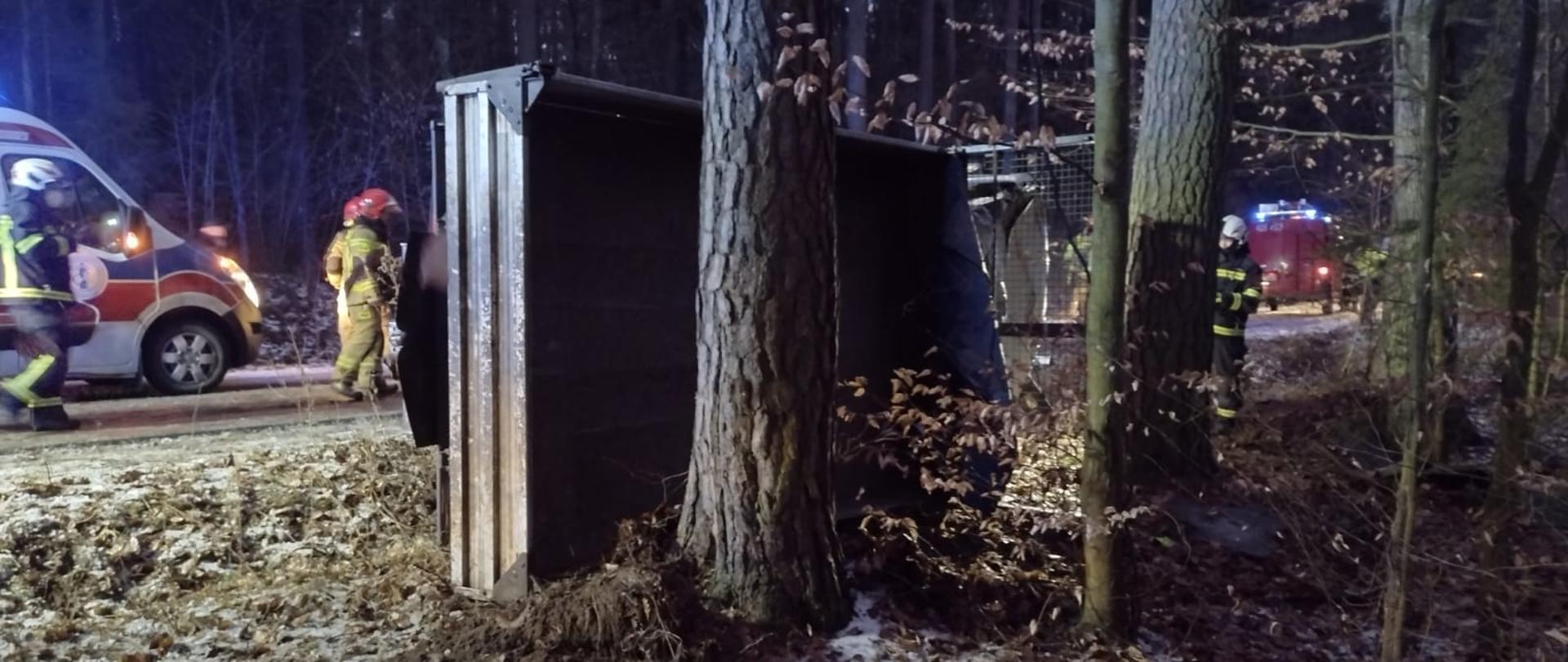 Wypadek samochodu dostawczego w miejscowości Wąpiersk