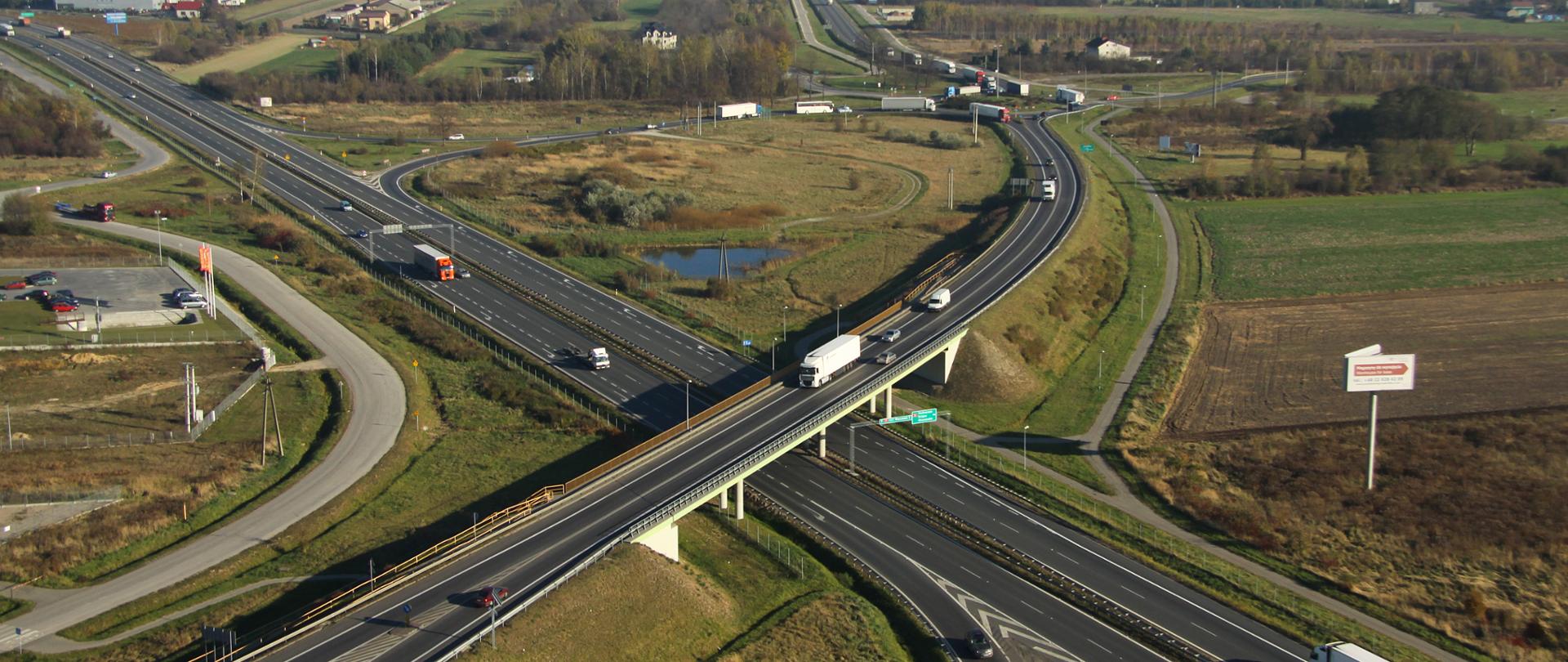 skrzyżowanie S8 z DK50 węzeł Mszczonów